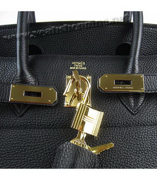 Hermes Birkin 42cm Black Togo Leather Golden Metal-6
