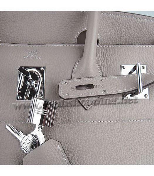 Hermes Birkin 42cm Grey Togo Leather Silver Metal-7
