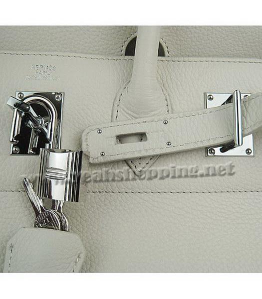 Hermes Birkin 42cm Offwhite Togo Leather Silver Metal-7