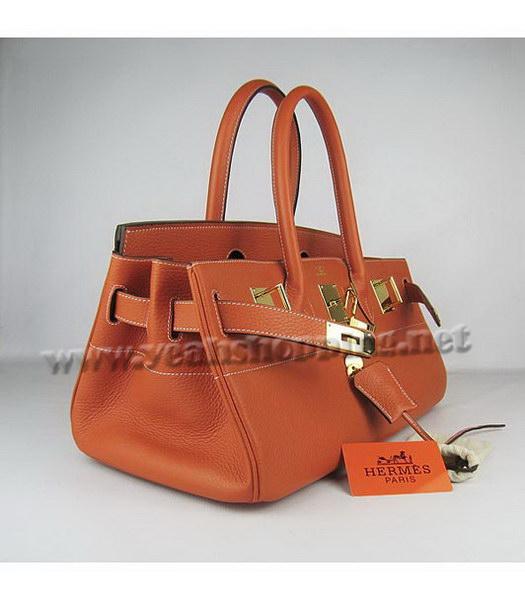 Hermes Birkin 42cm Orange Togo Leather Golden Metal-4