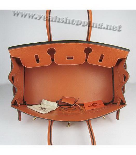 Hermes Birkin 42cm Orange Togo Leather Golden Metal-5