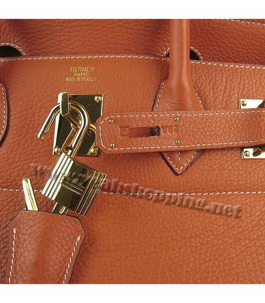 Hermes Birkin 42cm Orange Togo Leather Golden Metal-7