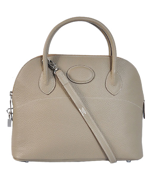 Hermes Bolide 31cm Togo Leather Small Tote Bag in Grey
