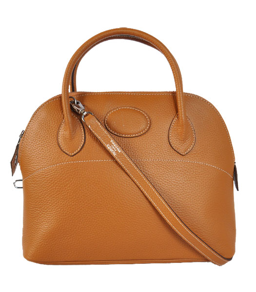 Hermes Bolide 31cm Togo Leather Small Tote Bag in Light Coffee