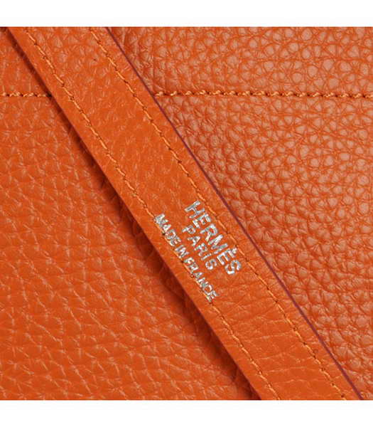 Hermes Bolide 31cm Togo Leather Small Tote Bag in Orange-6