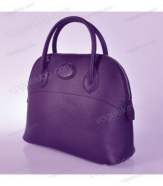 Hermes Bolide 31cm Togo Leather Small Tote Bag in Purple-1