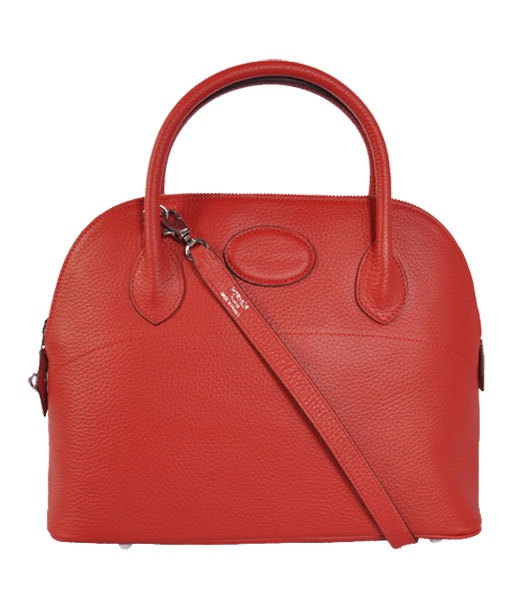 Hermes Bolide 31cm Togo Leather Small Tote Bag in Red