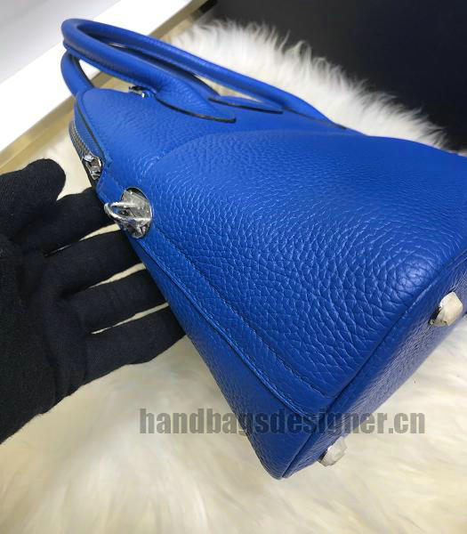 Hermes Bolide 31cm Tote Shoulder Bag Sapphire Blue Imported Togo Imported Leather-2