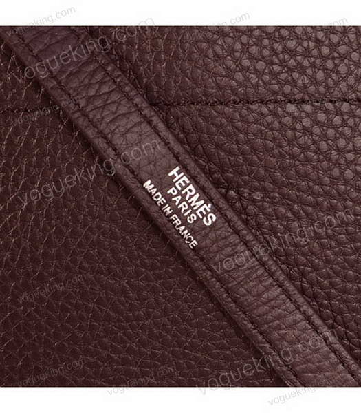 Hermes Bolide 37cm Togo Leather Tote Bag in Dark Coffee-6