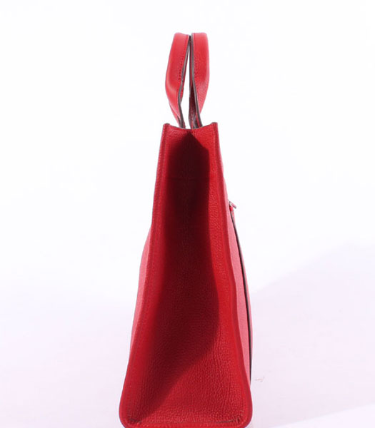 Hermes Cabag Weekender Bag Red Cowhide Leather-3