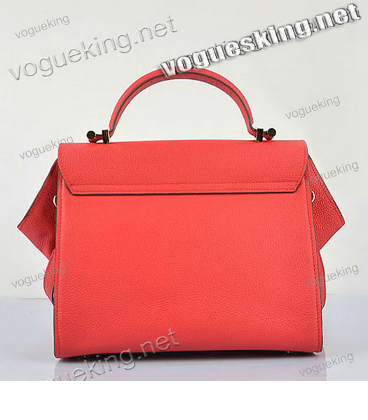 Hermes Calfskin Leather Mini Top Handle Bag Watermelon Red-2