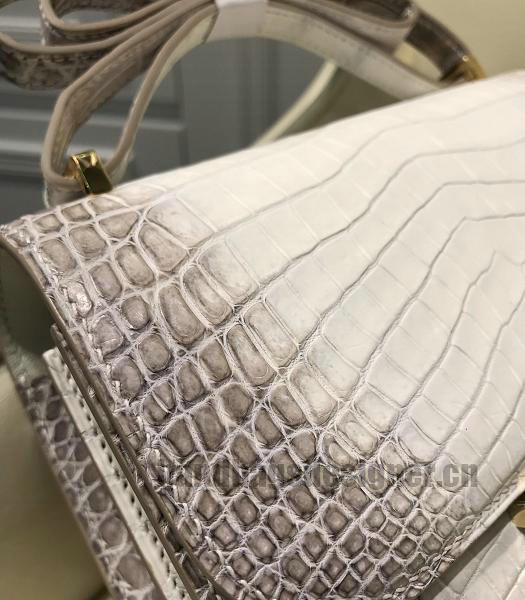 Hermes Constance 24cm Bag Offwhite Real Croc Leather Gold Metal-3