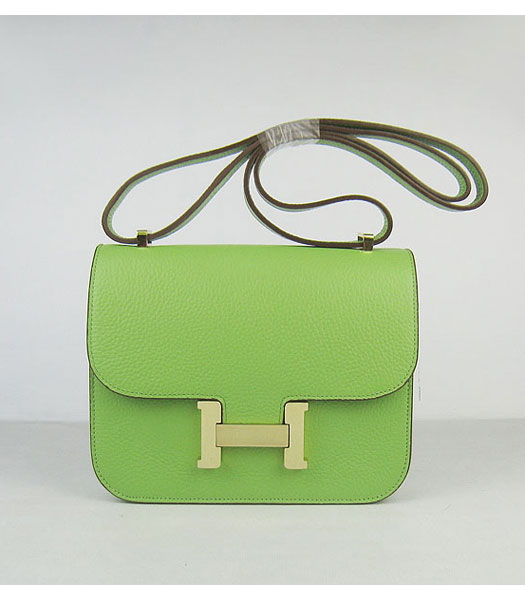 Hermes Constance Bag Gold Lock Green Togo Leather