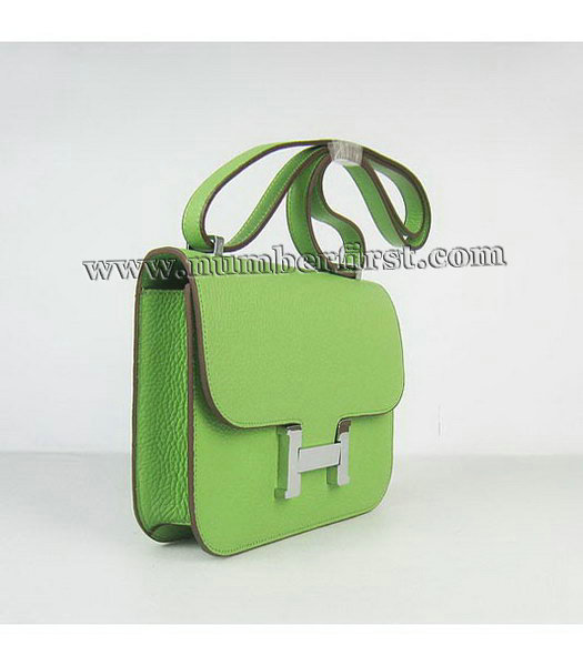 Hermes Constance Bag Silver Lock Green Togo Leather-1
