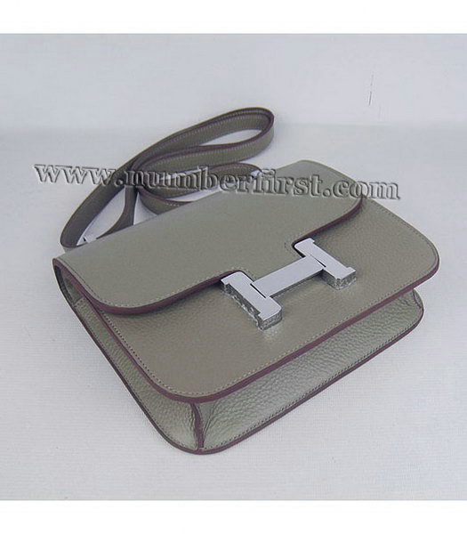 Hermes Constance Bag Silver Lock Khaki Togo Leather Bag-3