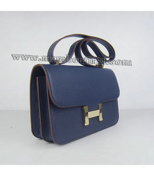 Hermes Constance Gold Lock Dark Blue Blue Togo Leather Bag-1