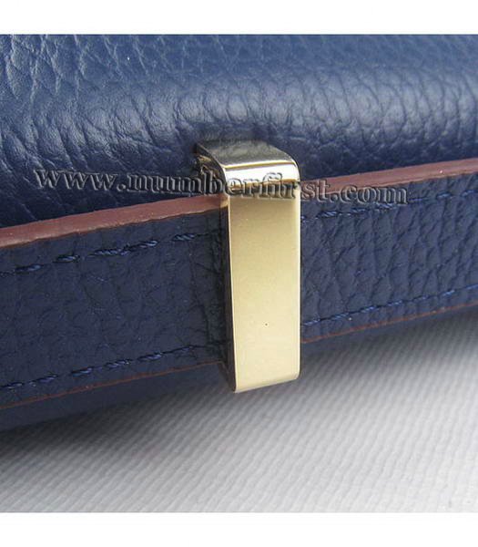 Hermes Constance Gold Lock Dark Blue Blue Togo Leather Bag-6