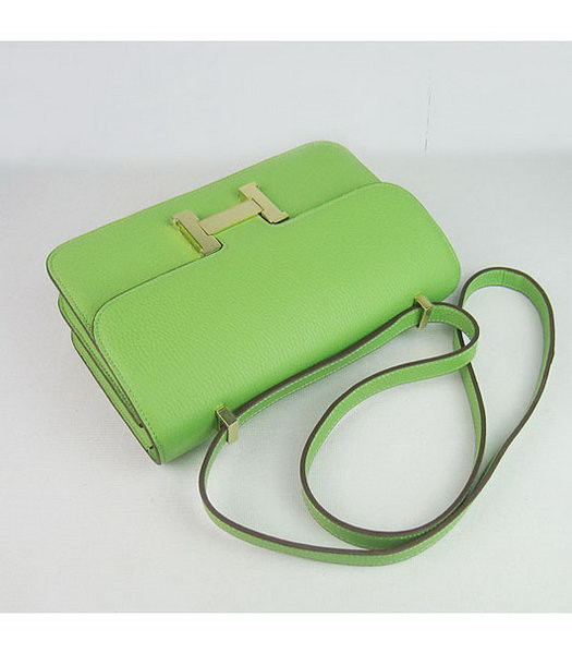 Hermes Constance Gold Lock Green Togo Leather Bag-4
