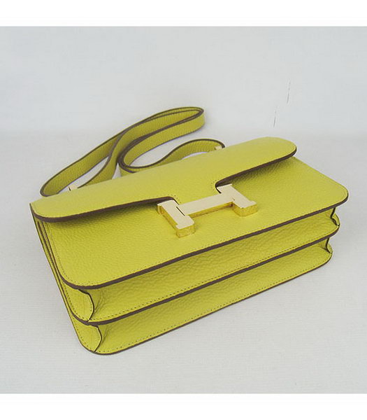 Hermes Constance Gold Lock Lemon Yellow Togo Leather Bag-3