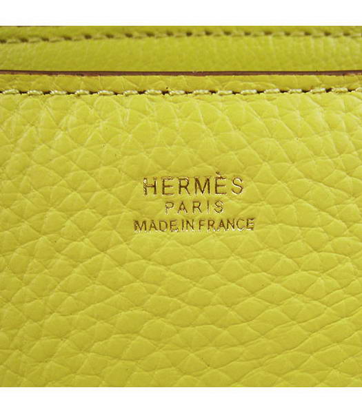 Hermes Constance Gold Lock Lemon Yellow Togo Leather Bag-7