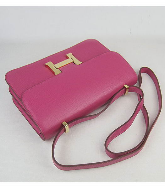 Hermes Constance Gold Lock Peach Togo Leather Bag-4