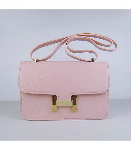 Hermes Constance Gold Lock Pink Togo Leather Bag