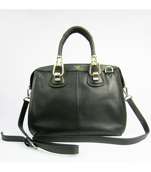 Hermes Double-duty Togo Leather Small Bag Black