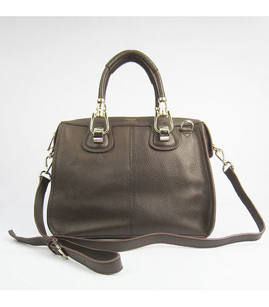 Hermes Double-duty Togo Leather Small Bag Dark Coffee