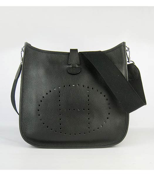 Hermes Evelyne Messenger Bag in Black