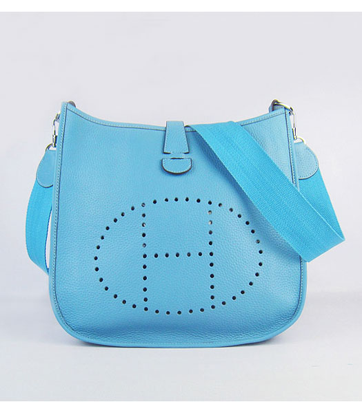 Hermes Evelyne Messenger Bag in Light Blue