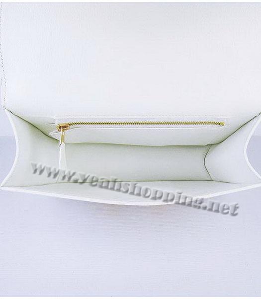 Hermes Golden Lock Messenger Bag Middle Offwhite-3