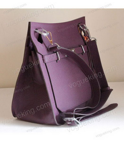 Hermes Jypsiere 34cm Messenger Bag in Purple Bovine Jugular Veins-1