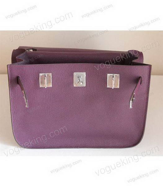 Hermes Jypsiere 34cm Messenger Bag in Purple Bovine Jugular Veins-5