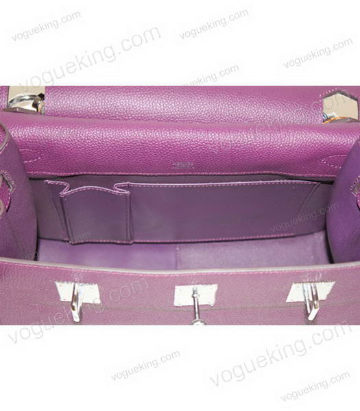Hermes Jypsiere 34cm Messenger Bag in Purple Bovine Jugular Veins-6