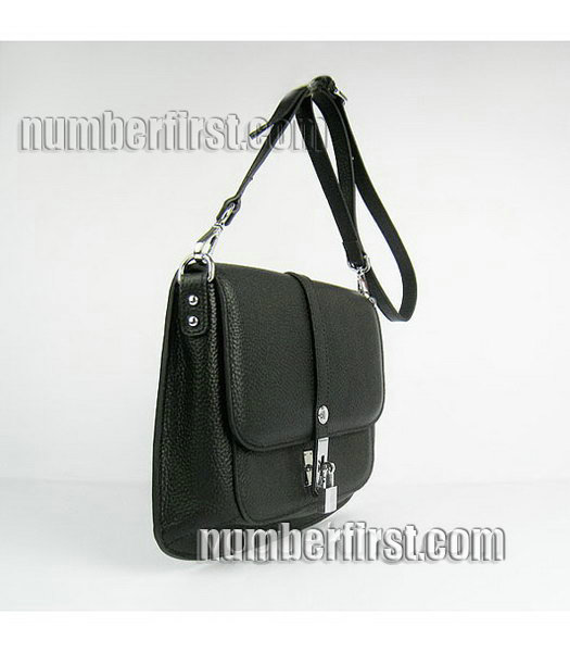 Hermes Jypsiere Togo Leather Small Messenger Bag in Black-1