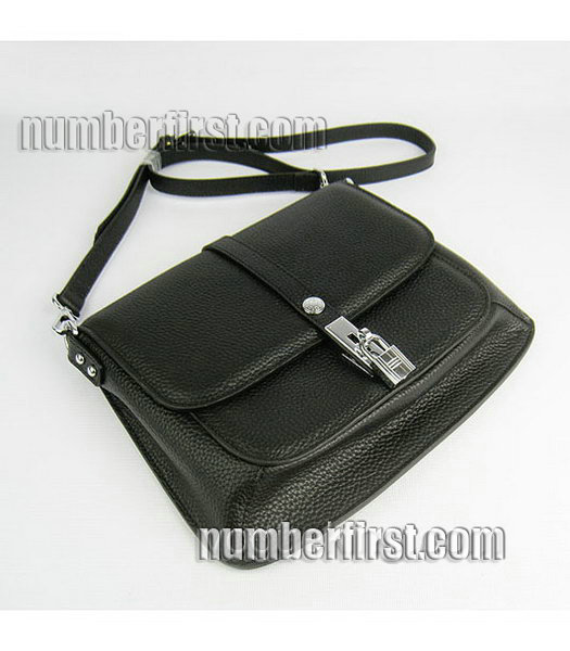 Hermes Jypsiere Togo Leather Small Messenger Bag in Black-3