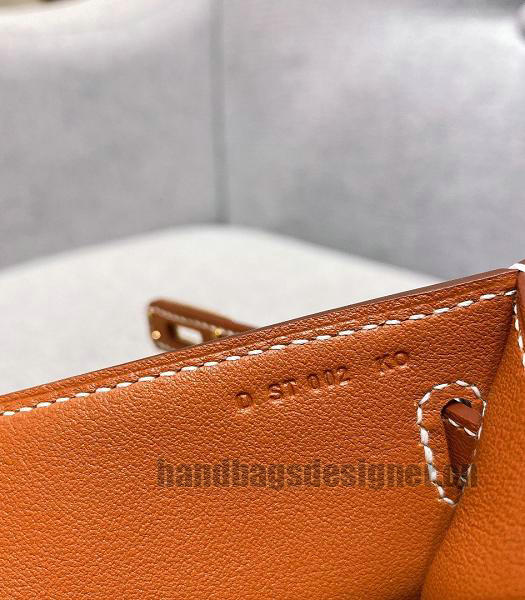 Hermes Kelly 22cm Bag Brown Imported Swift Leather Golden Metal-1