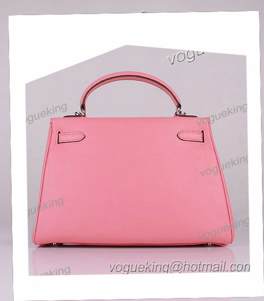 Hermes Kelly 32cm Sakura Pink Togo Leather Bag with Silver Metal-2