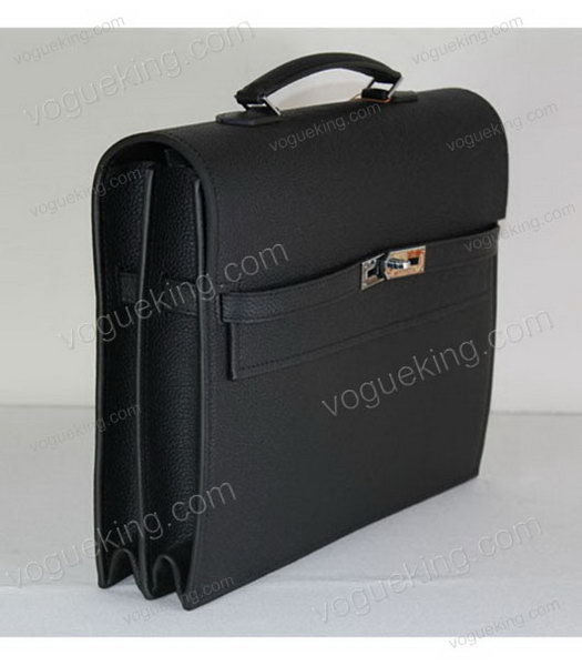 Hermes Kelly 34cm Bag in Black Leather-1