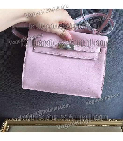 Hermes Kelly Original Swift Leather Shoulder Bag Pink-4