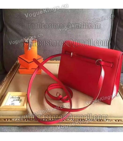 Hermes Kelly Original Swift Leather Shoulder Bag Red-3