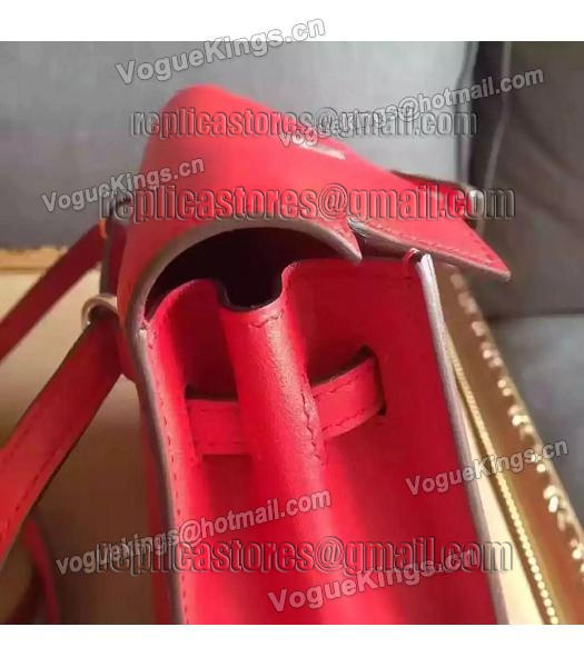 Hermes Kelly Original Swift Leather Shoulder Bag Red-6