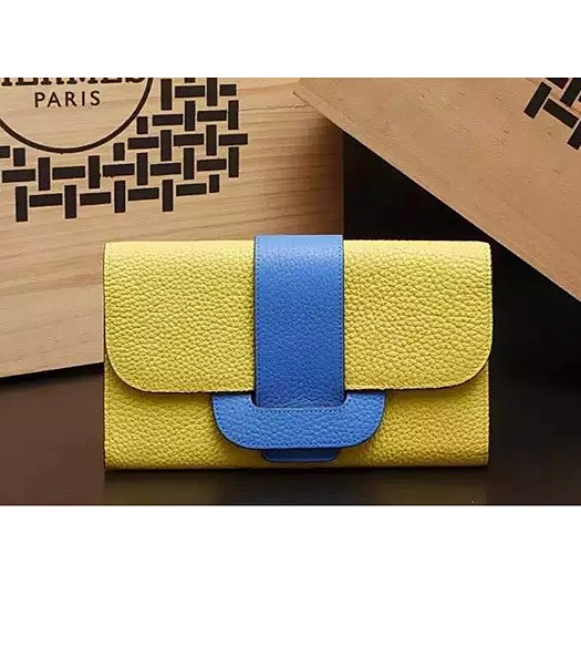 Hermes Latest Design Leather Fashion Clutch Yellow