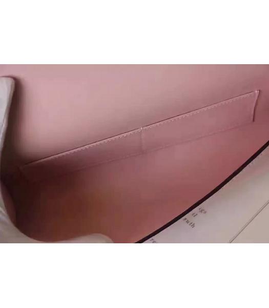 Hermes Latest Design Original Pink Leather Egee Clutch-3