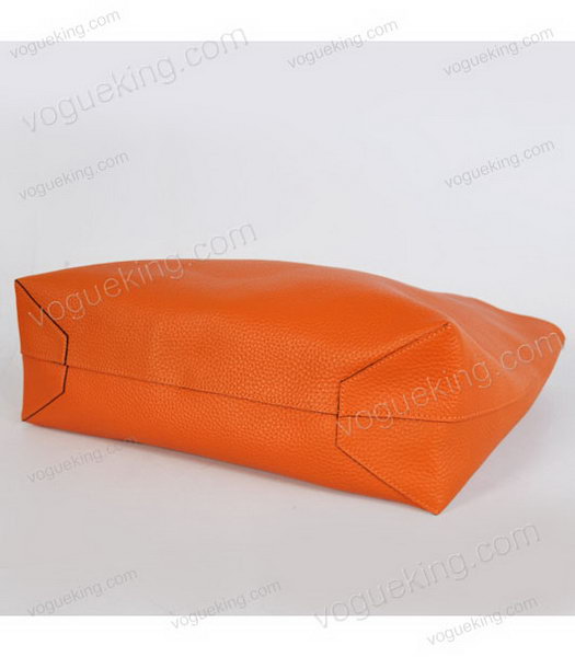 Hermes Medium Shopping Two-sided Bag OrangeBlue Togo Leather-4