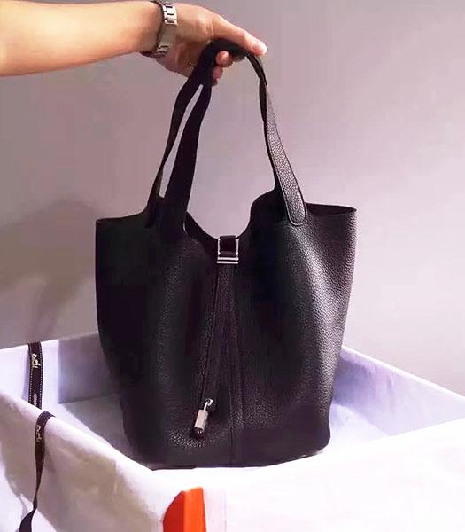 Hermes Picotin Lock Black Imported Original Leather Small Shoulder Bag
