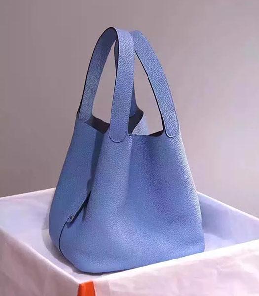 Hermes Picotin Lock Blue Imported Original Leather Small Shoulder Bag
