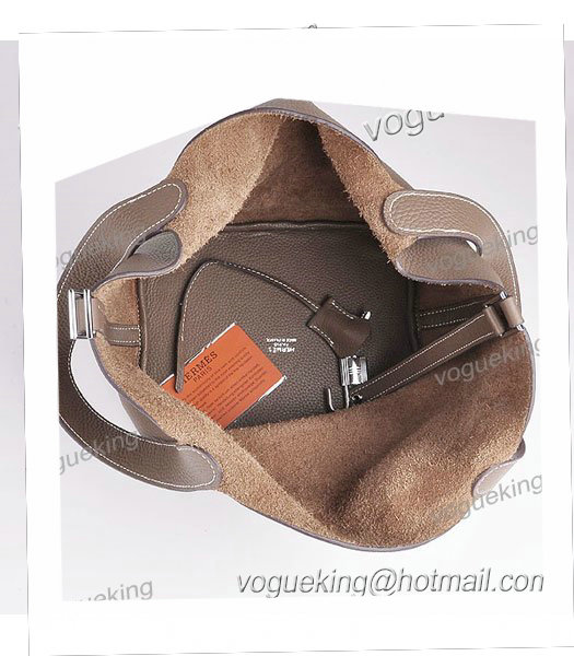 Hermes Picotin Lock MM Basket Bag With Dark Grey Leather-6