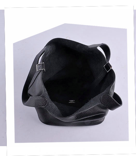 Hermes Picotin Lock PM Basket Bag With Black Leather-5