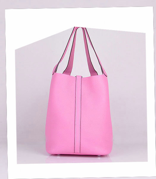 Hermes Picotin Lock PM Basket Bag With Sakura Pink Leather-1